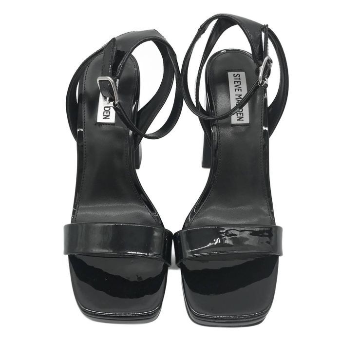 Buty damskie sandały Steve Madden Balt rozmiar 39 czarne lakierowane