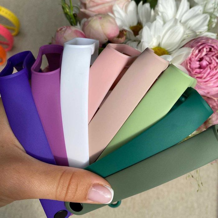 5шт-99 грн + Металева кнопка! Ремешок ми бенд ремешки браслет mi band