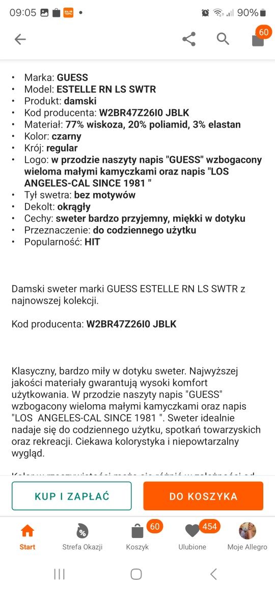 Sweter Guess  orginalna