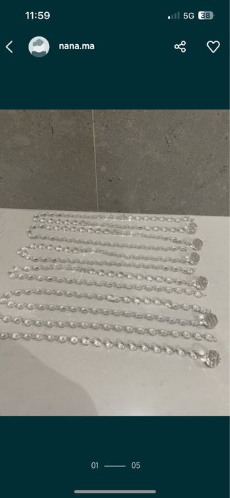 Girlanda krysztalowa 100 cm - 4 sztuki