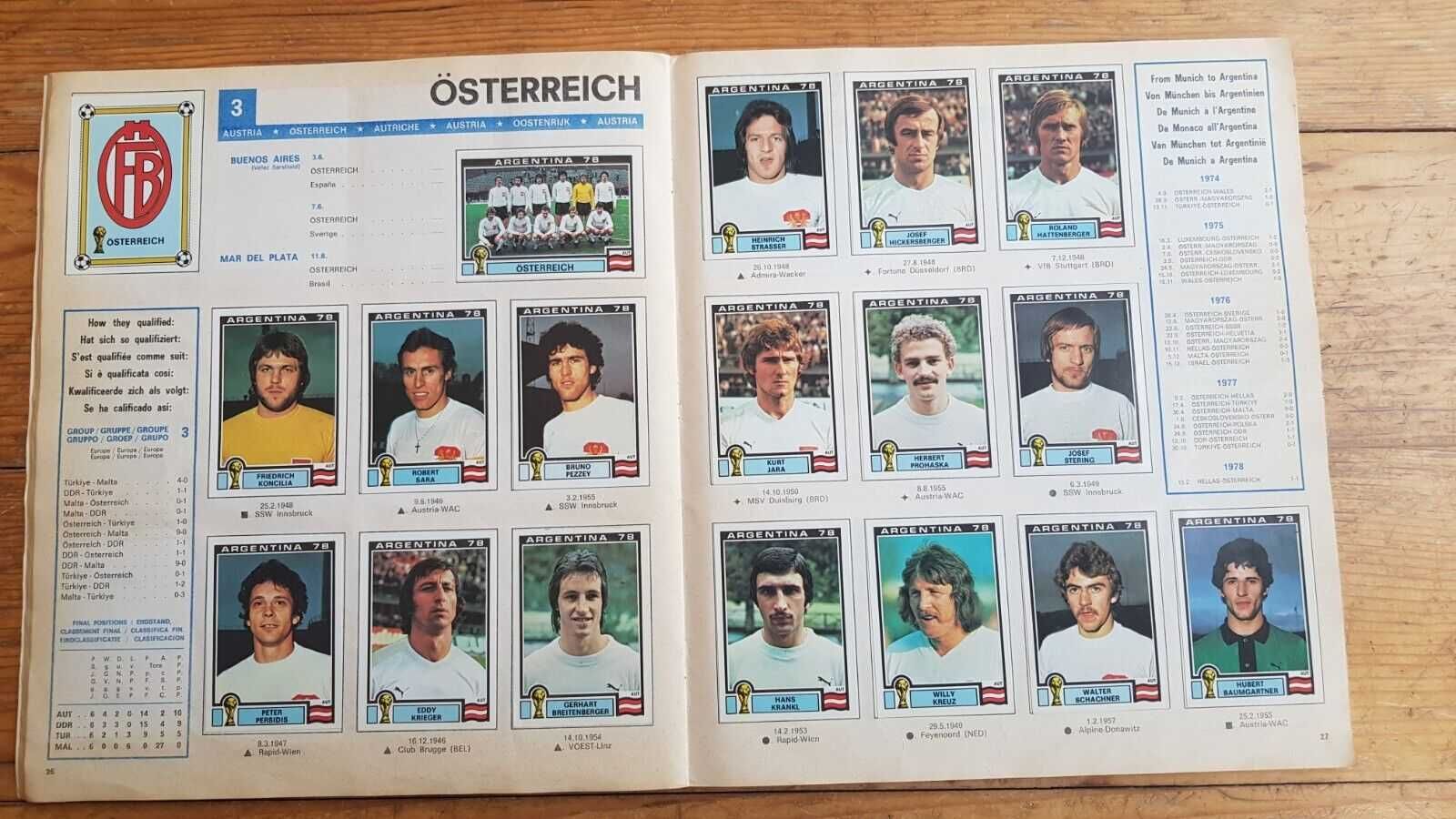 Caderneta Argentina 78 - PANINI