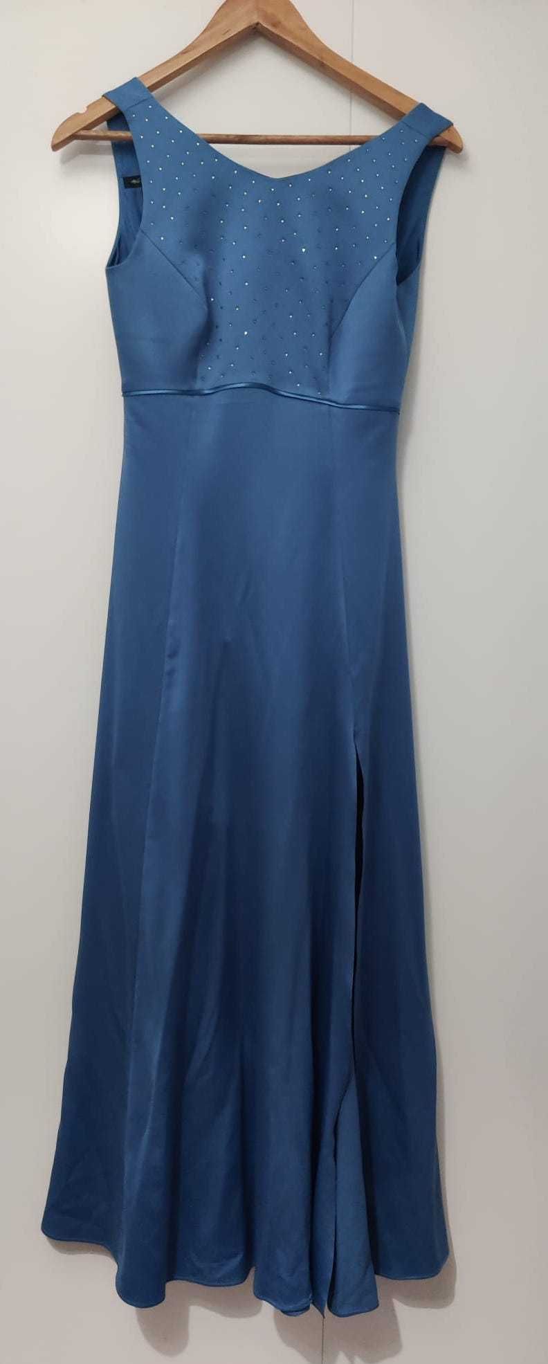 Vestido azul comprido Ana Sousa