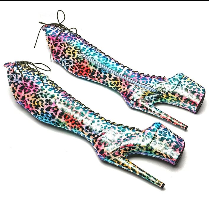 Profesjonalne buty kozaki 41 gogo pole strip dance 23 cm 35-45EU