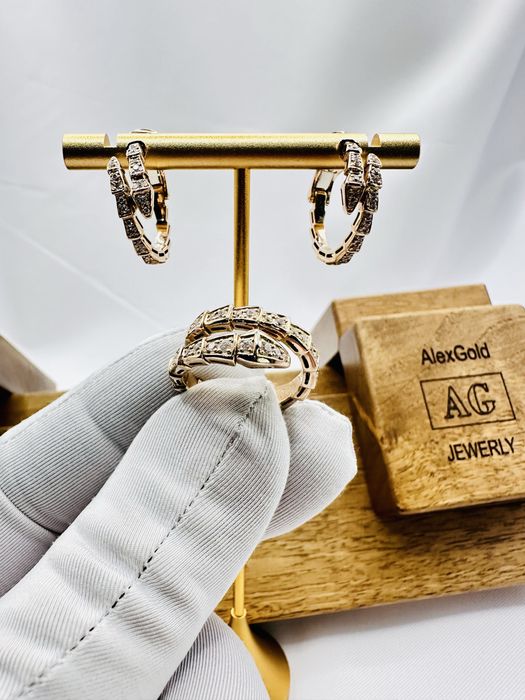 Золотой набор cartier 585