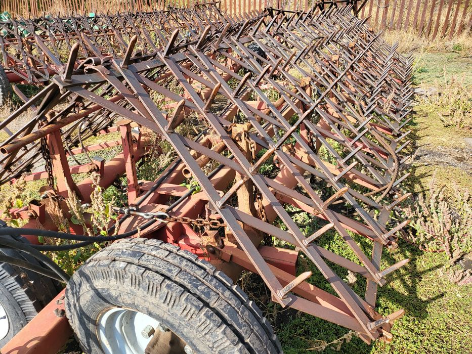 Борона гідравлічна БГ-14, ТЕХНОПОЛЬ, зчіпка зубових борін, 2016 р.в.