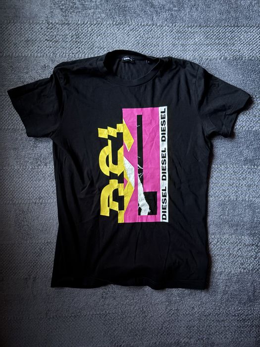 Koszulka czarna T-shirt DIESEL rozmiar S