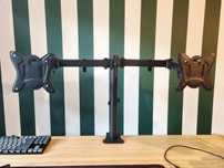 Uchwyt do dwóch monitorów biurkowych vesa 2x 10" 30"