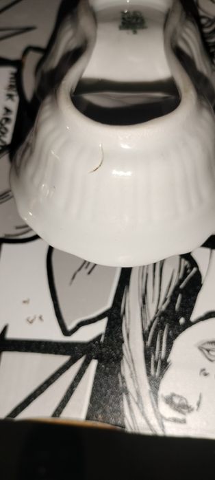 Przyprawnik dwojak, porcelana Włocławek, PRL.