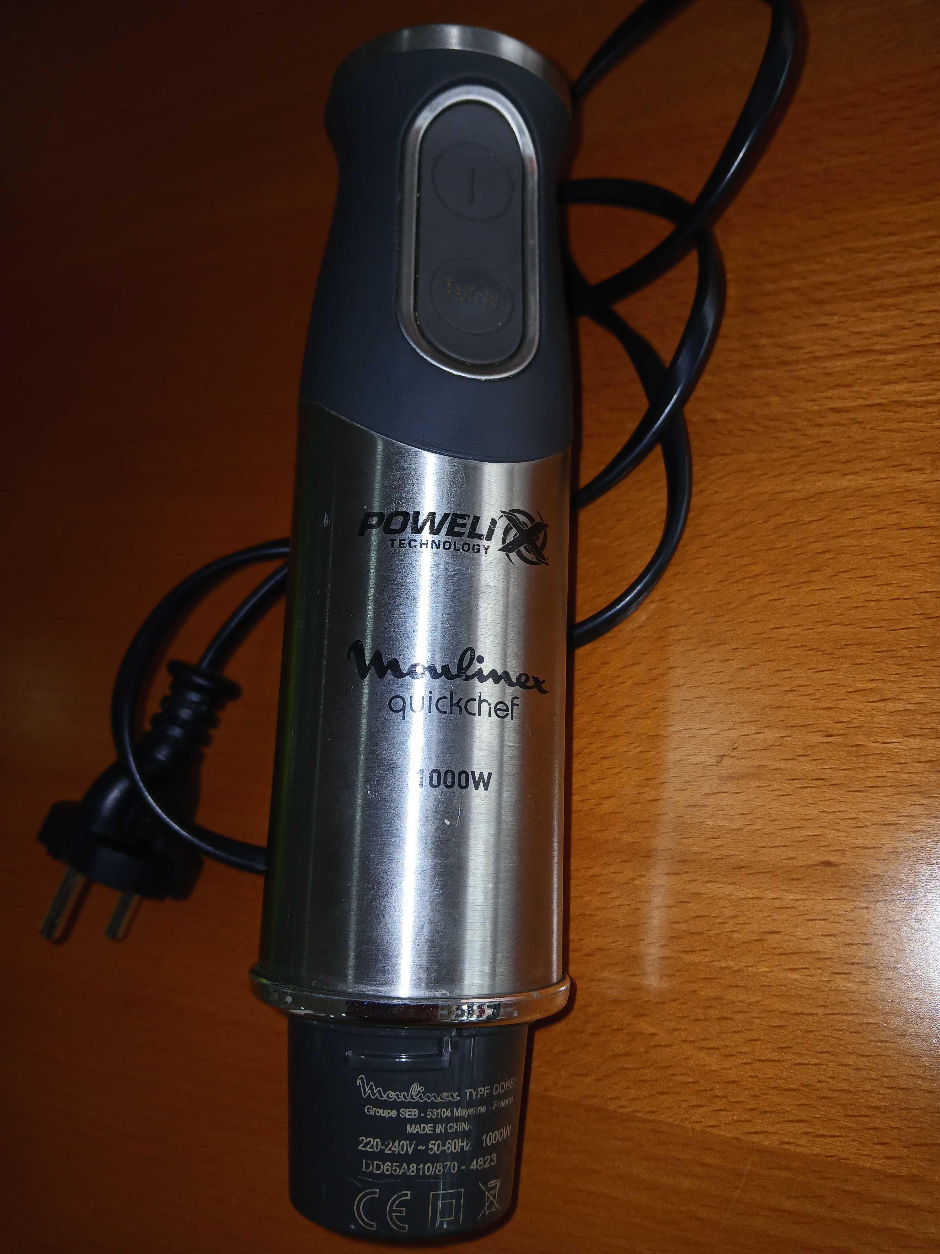 Pé de varinha mágica + batedor Moulinex Quickchef