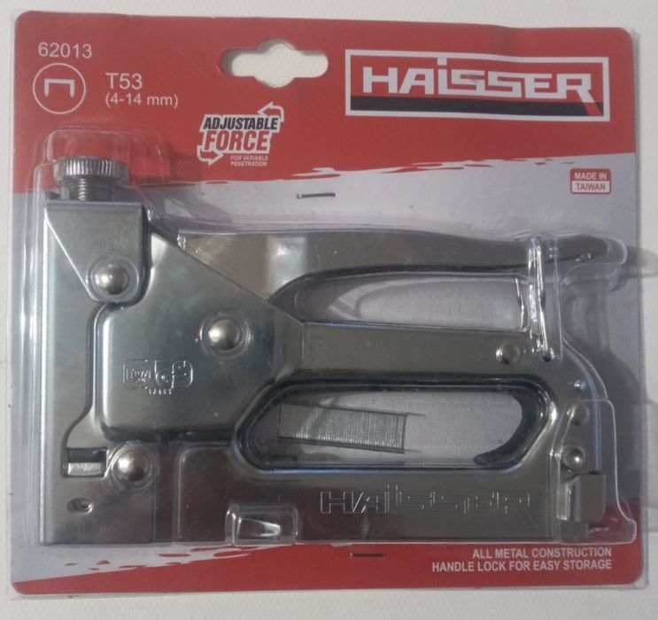 Степлер строительный с регулировкой Т53 4-14 мм Haisser 62013
