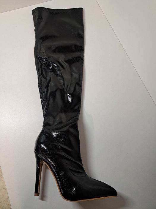 Kozaki długie błyszczące