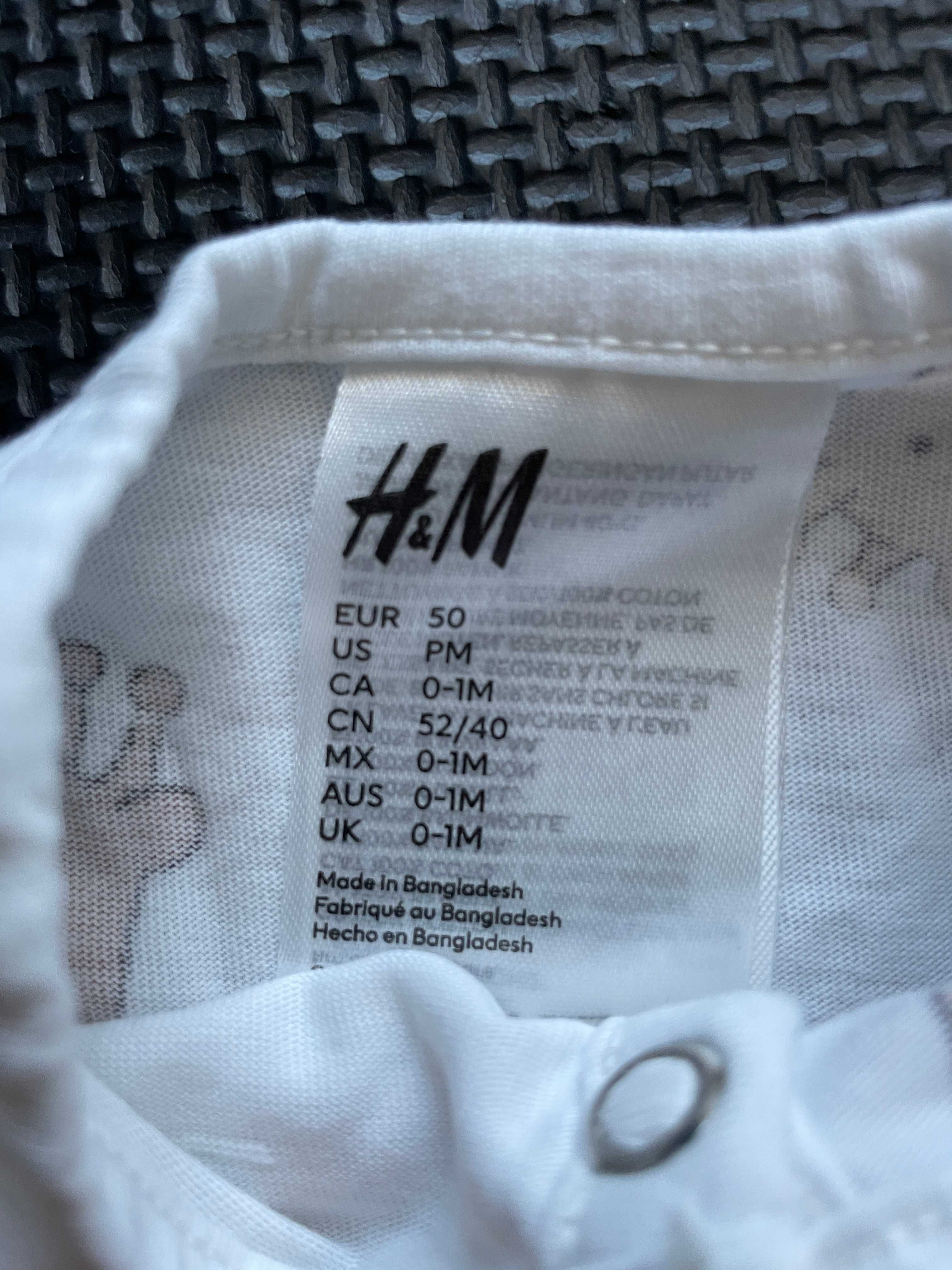 rampers piżamka w w zwierzęta H&M 50