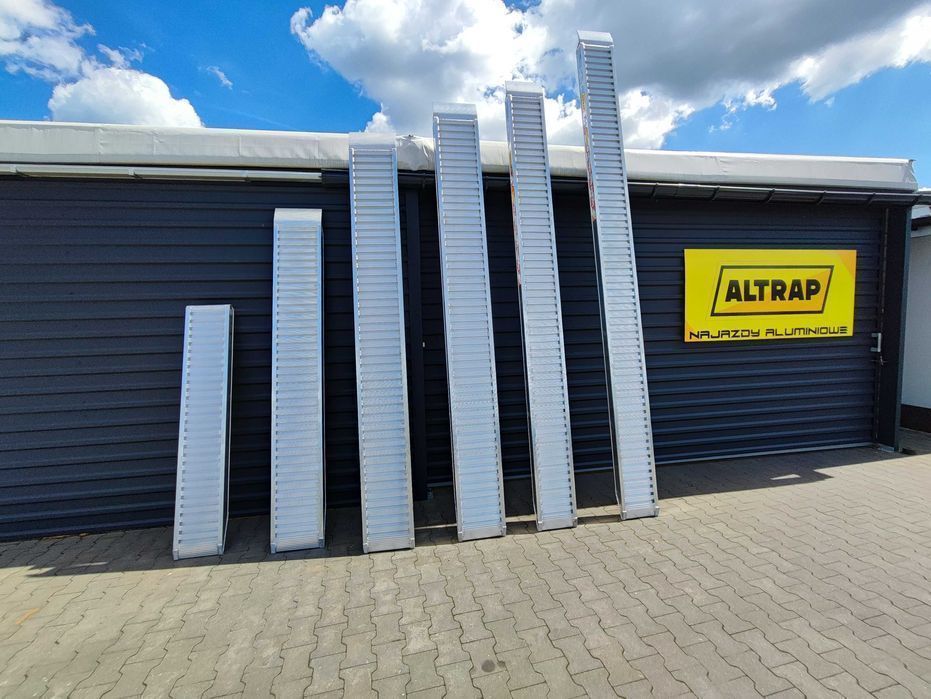 ALTRAP najazdy aluminiowe 4m 2,4t 2350 zł komplet Certyfikat