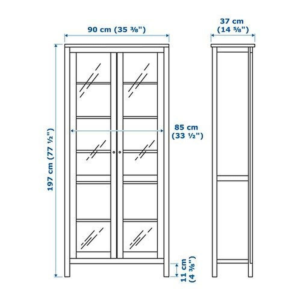Witryna przeszklona IKEA Hemnes biala