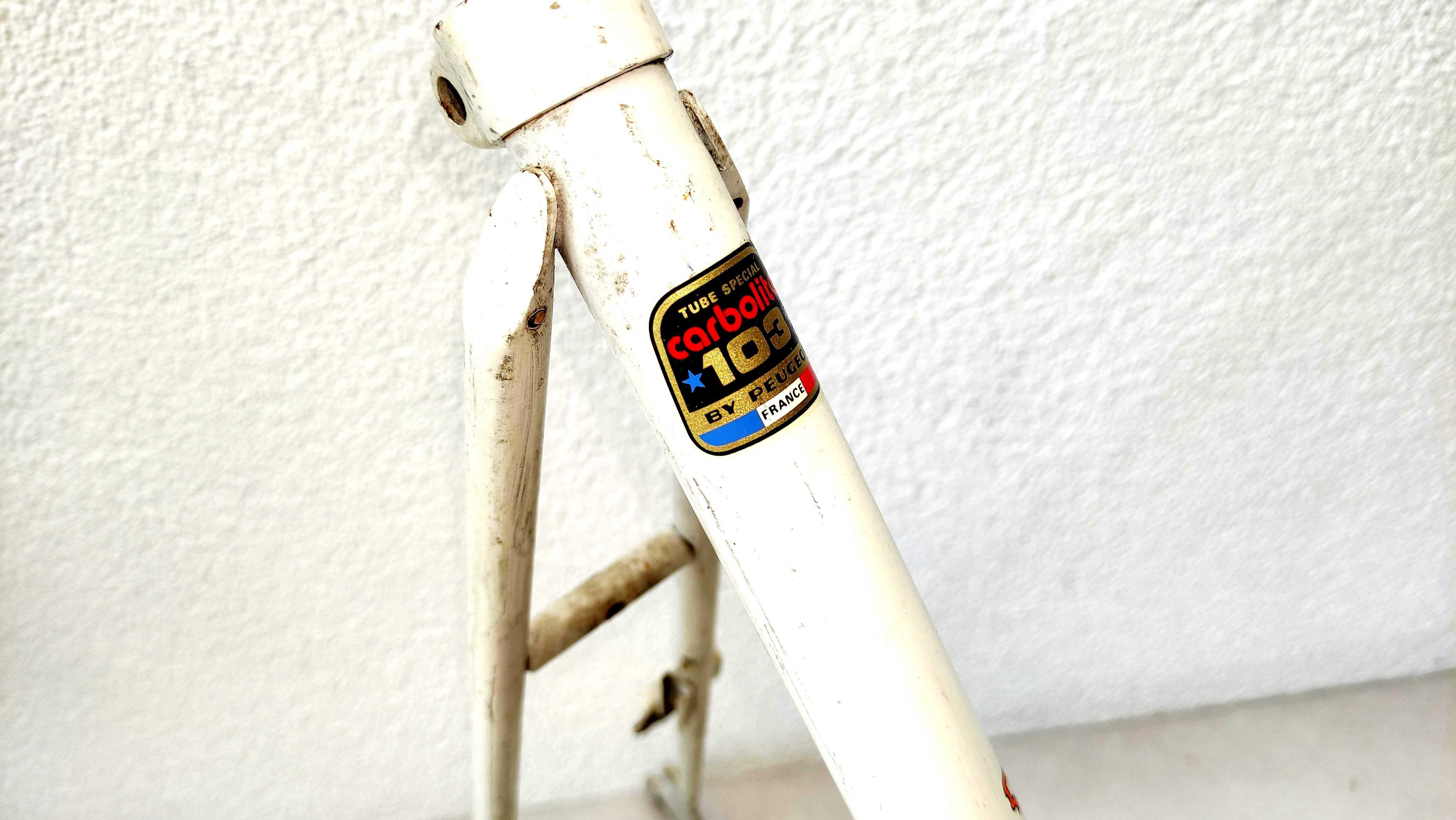 NOWA retro rama PEUGEOT France damka Szosa Tube Special Carboilite 28