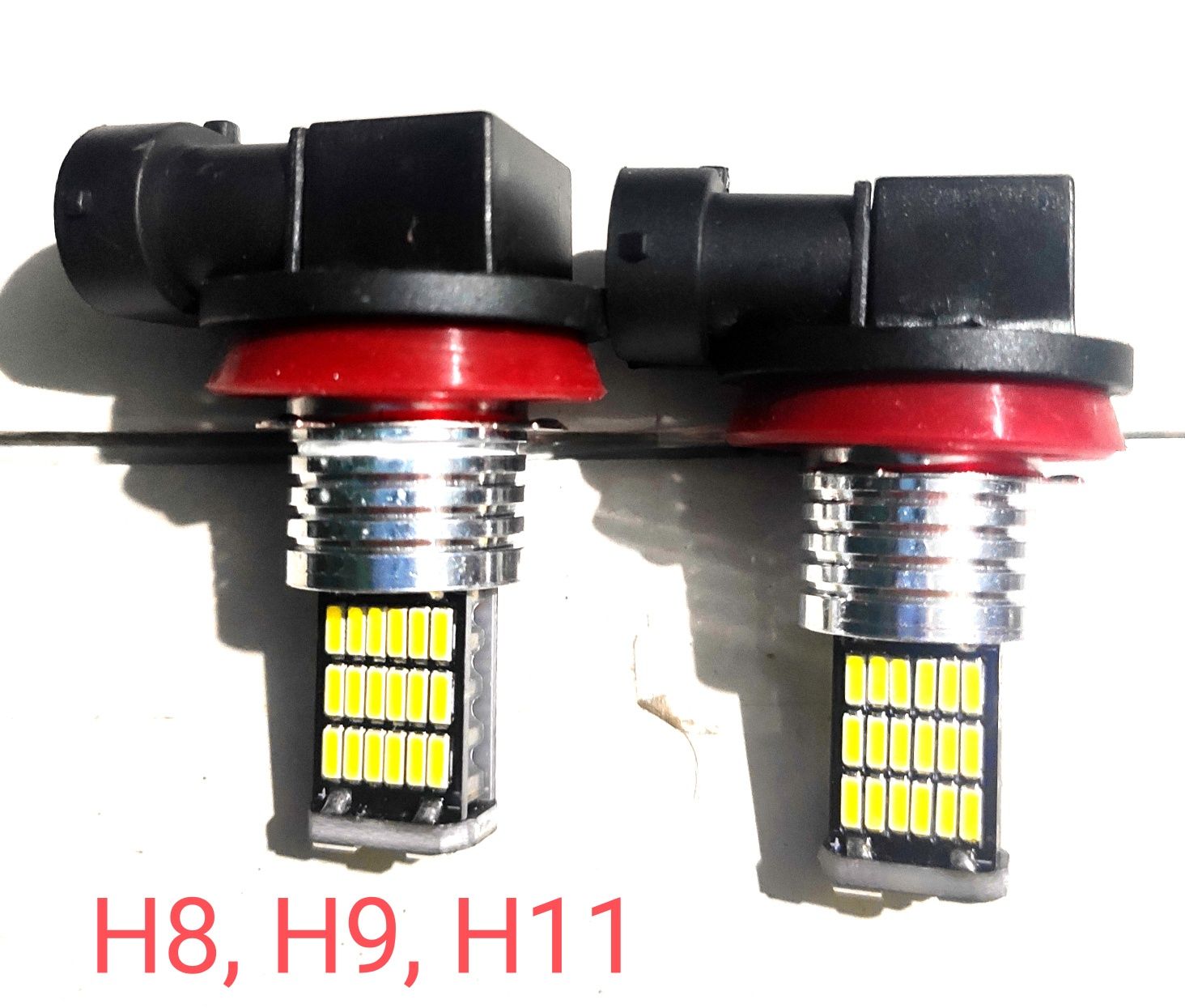 Лед лампи різних видів LED H4, H7, H8, H10, H11, 9005, 9006, H1, H27