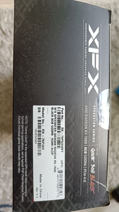 Karta graficzna XFX RX 7600 8gb Black Edition