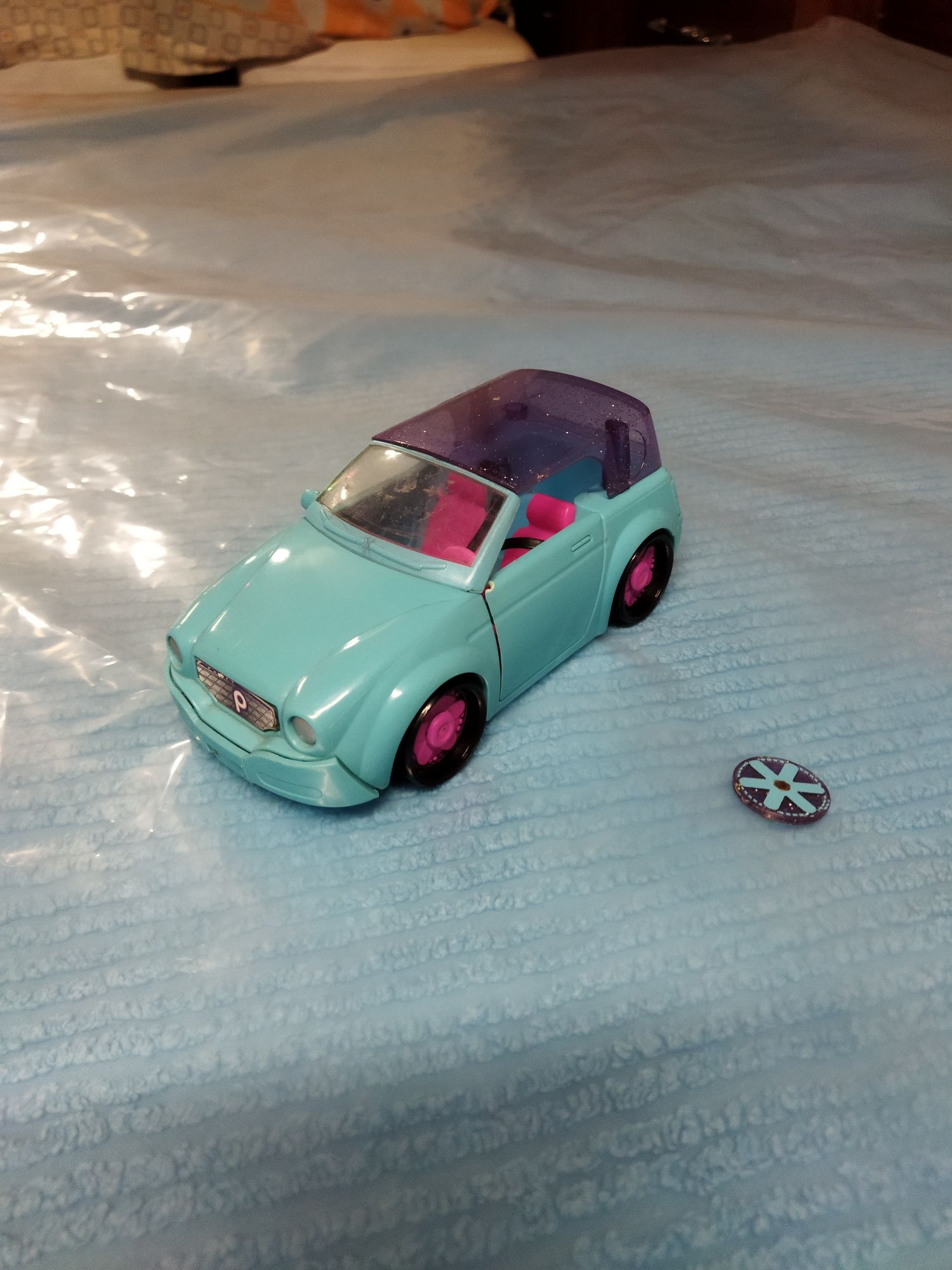 Carro da pollypocket magnético azul
