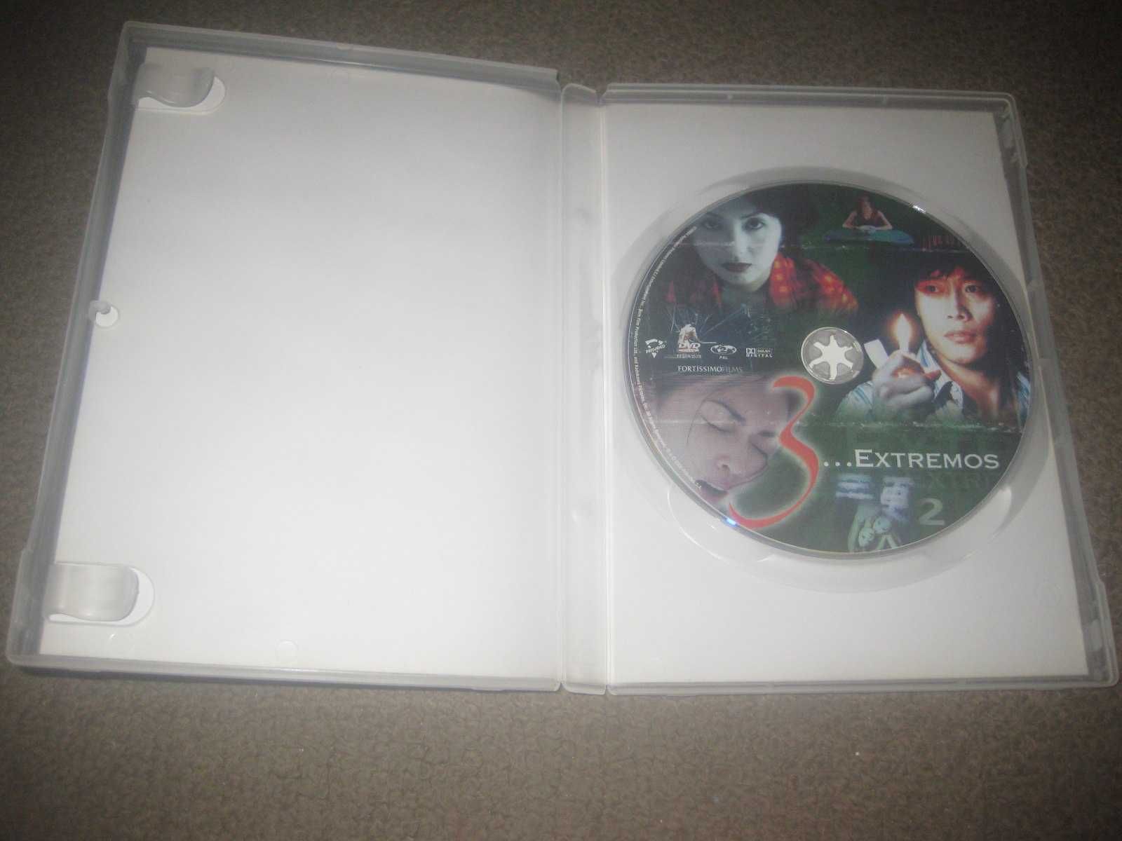 DVD "3...Extremos" de Fruit Chan, Park Chan-wook e Takashi Miike/Raro!