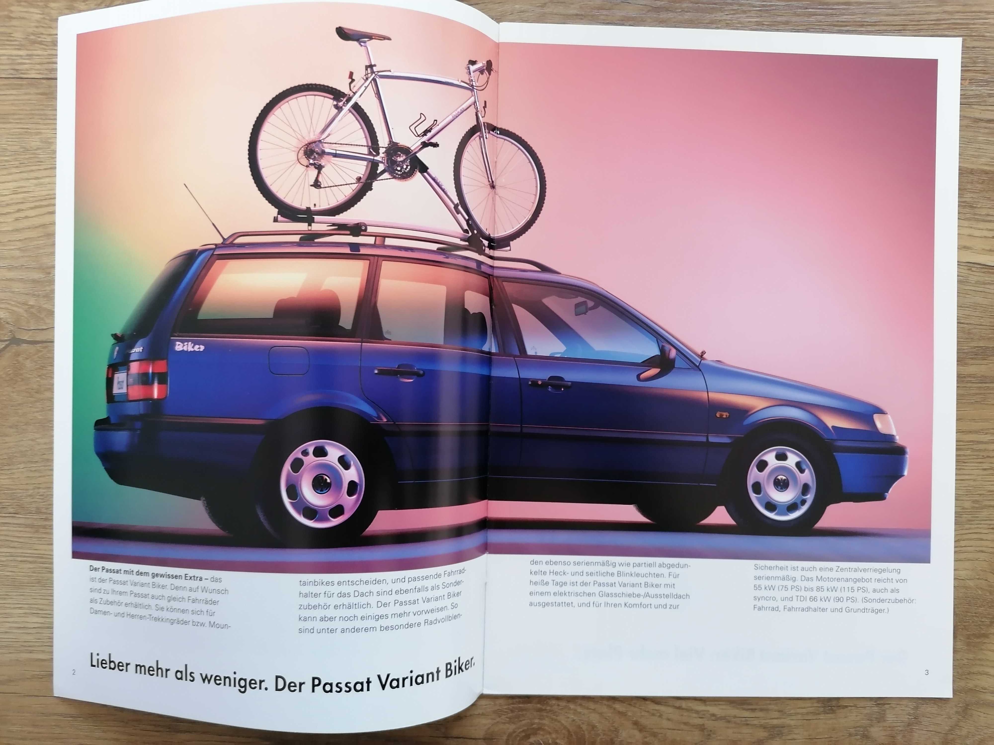 Prospekt VW Passat B4  Sedan Variant "Biker"