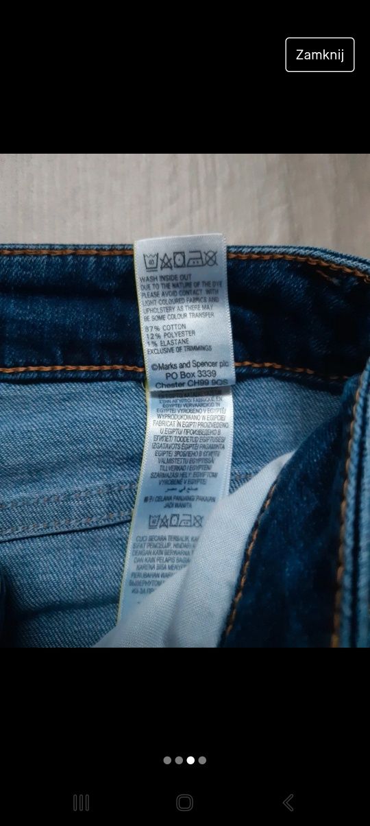 Basic proste dżinsy M&S 36 medium petite