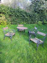 Meble ogrodowe do renowacji.  Stelaż krzesła żeliwny