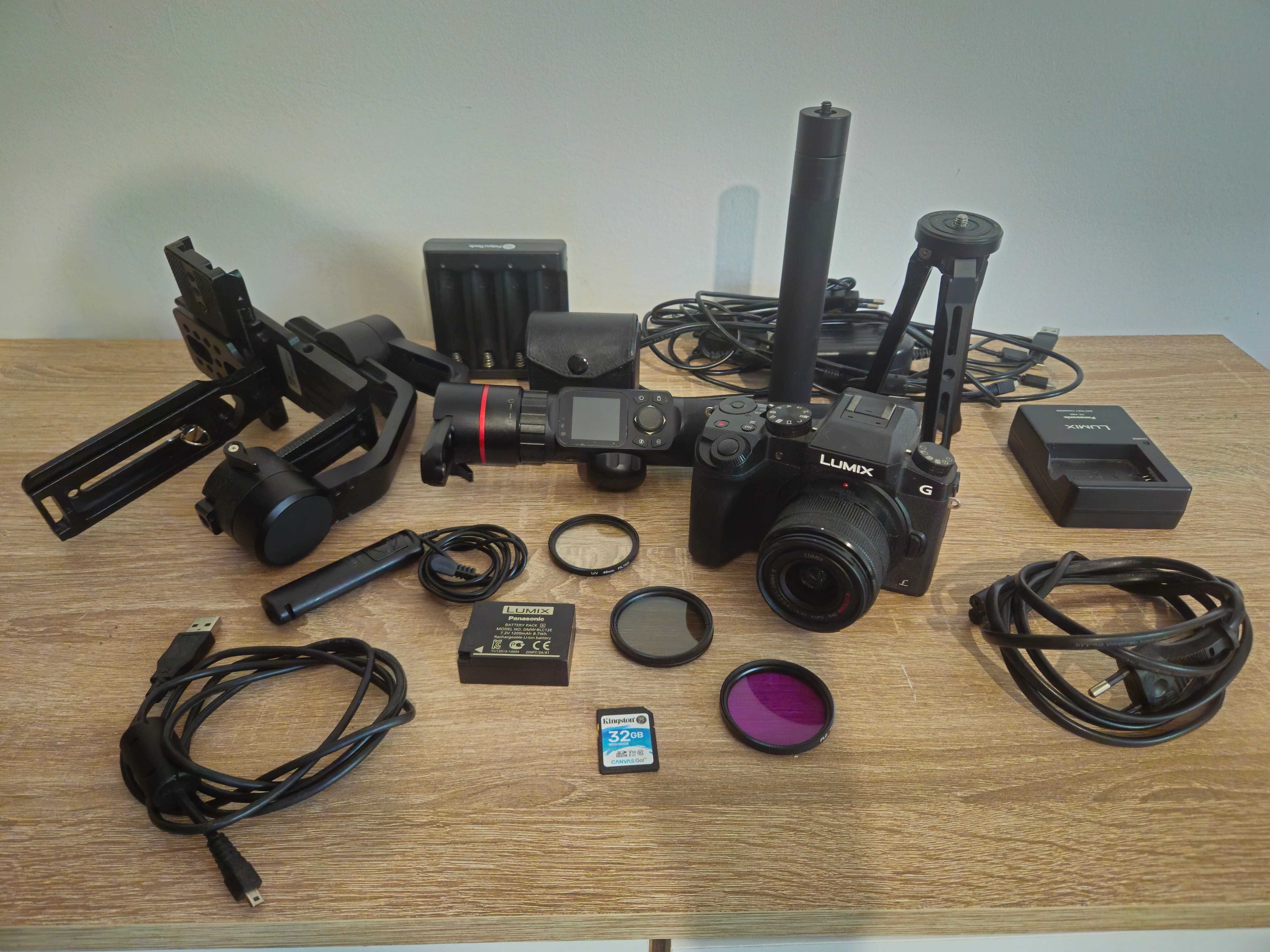 Zestaw Panasonic Lumix G7 + FeiyuTech AK2000 + akcesoria