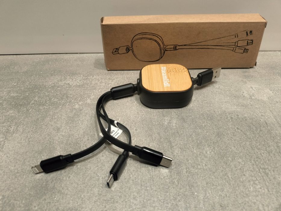 Zwijany kabel USB 3w1 Team Lidl