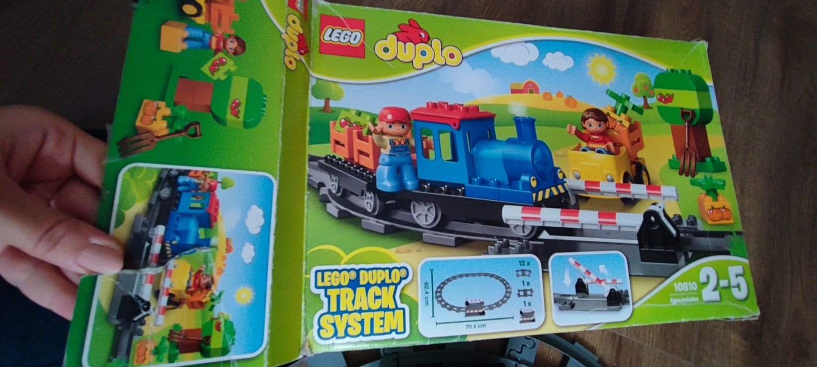 LEGO Duplo 10810 Lokomotywa tory kolejowe klocki przejazd 2-5