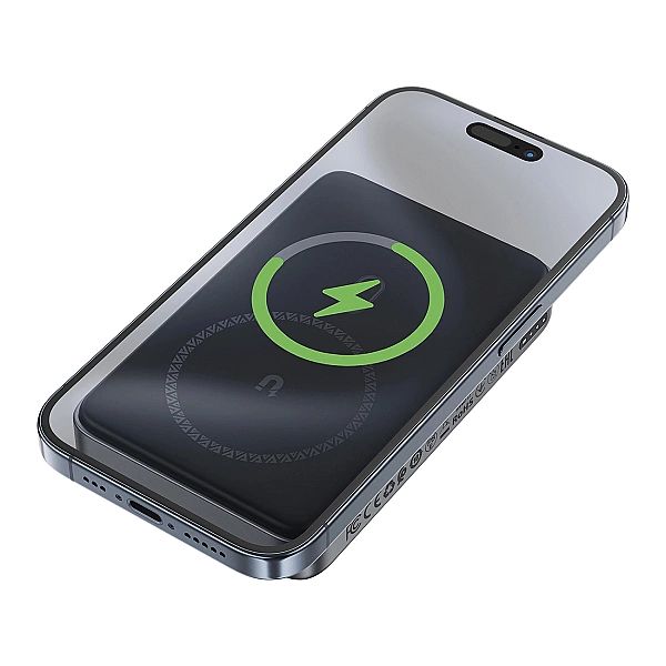 Powerbank Acefast M10 magnetyczny 2x USB-C PD 30W z ładowaniem indukcy