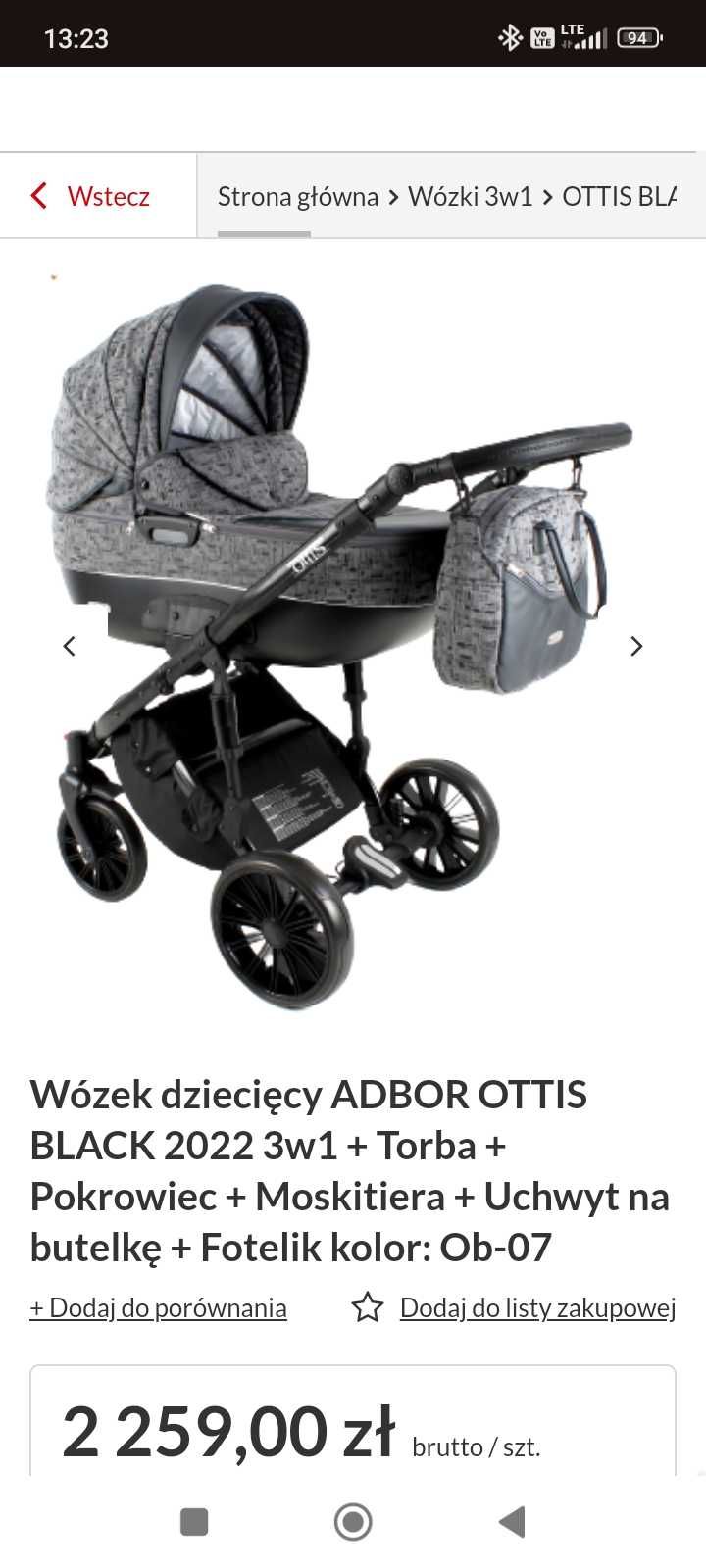 Wózek 3 w 1 adbor