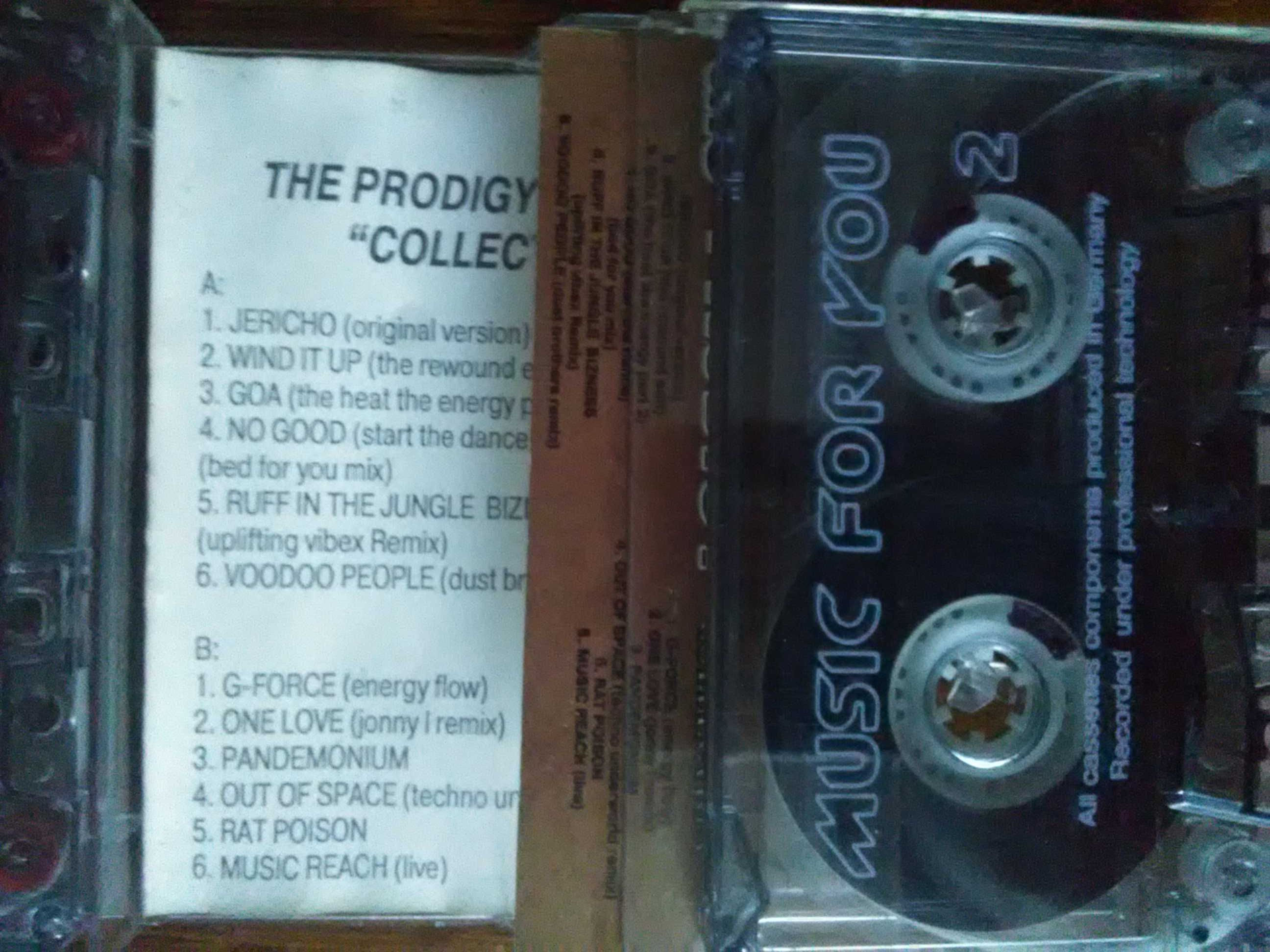 Аудио кассеты студийные - "PRODIGY"-Лучшее, "IRON MAIDEN"-Золотые хиты