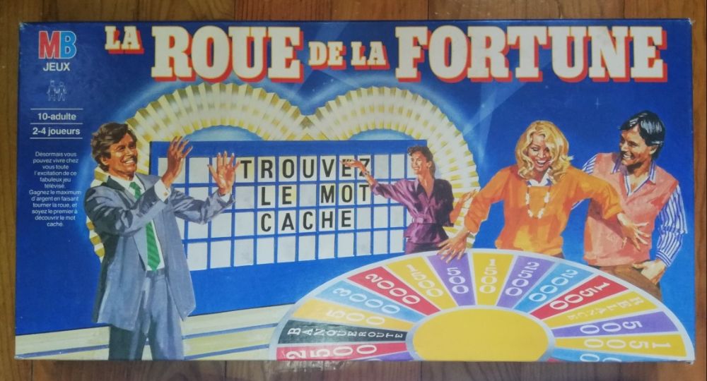 Jogo antigo Francês La Roue de la Fortune