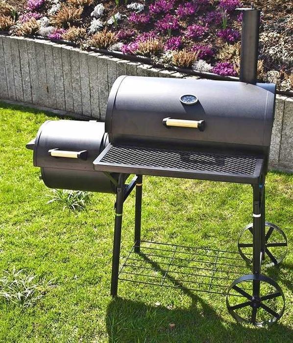 Grill węglowy z funkcją wędzarki  EL FUEGO DAKOTA 66x41cm STABILNA !