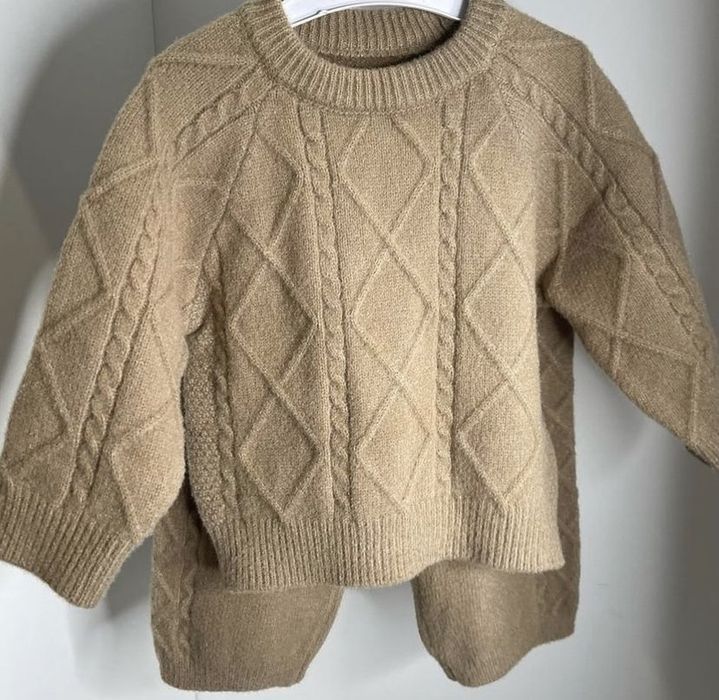 Вязаний костюм светер штани кофта