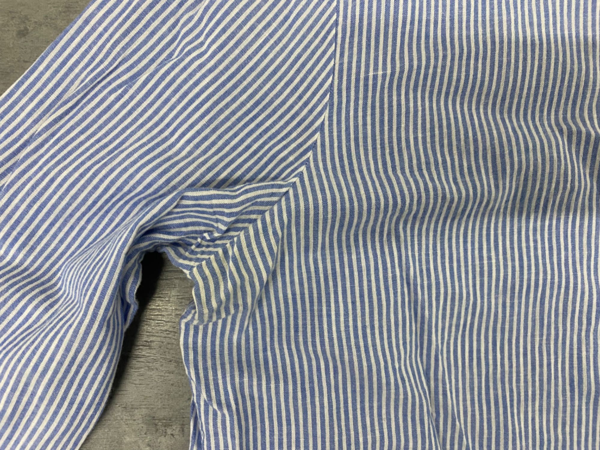 Koszula bluzka koszulowa w paski biało błękitne Primark L XL
