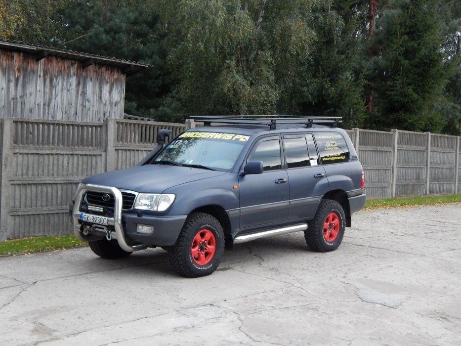 Bagażnik dachowy Toyota Land Cruiser J100 series, 98-08r. z siatką.