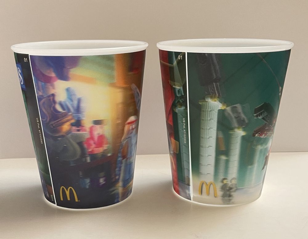 Kubek kolekcjonerski Lego 3D McDonald’s 2 szt.