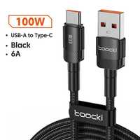 Кабель для быстрой зарядки Toocki 6A USB Type C 100w 1m