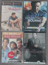 4x DVD , NOWE FOLIA Kac Vegas, Bourne, Uprowadzona, Spadkobiercy