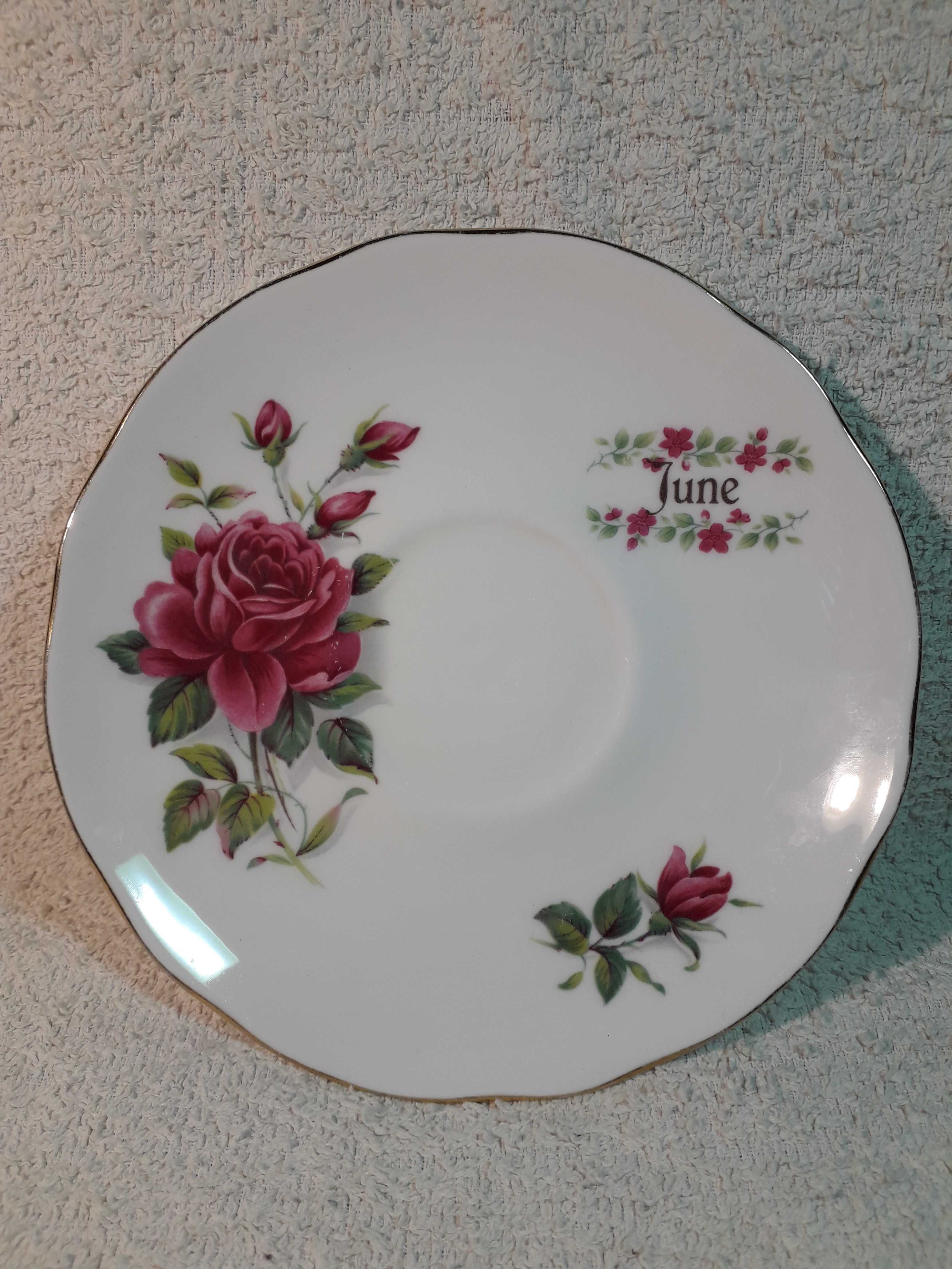 Filiżanka i spodeczek porcelana Duchess – czerwiec