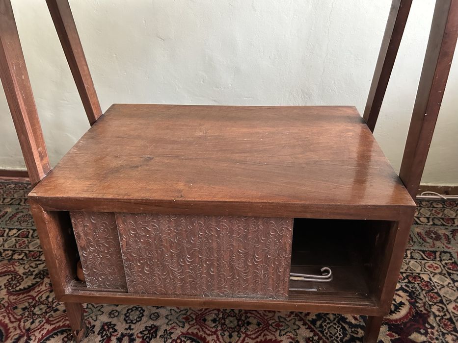 Stolik drewniany rtv prl