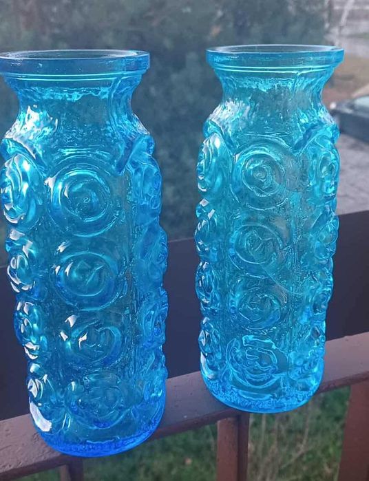 Wazon róże z huty Laura