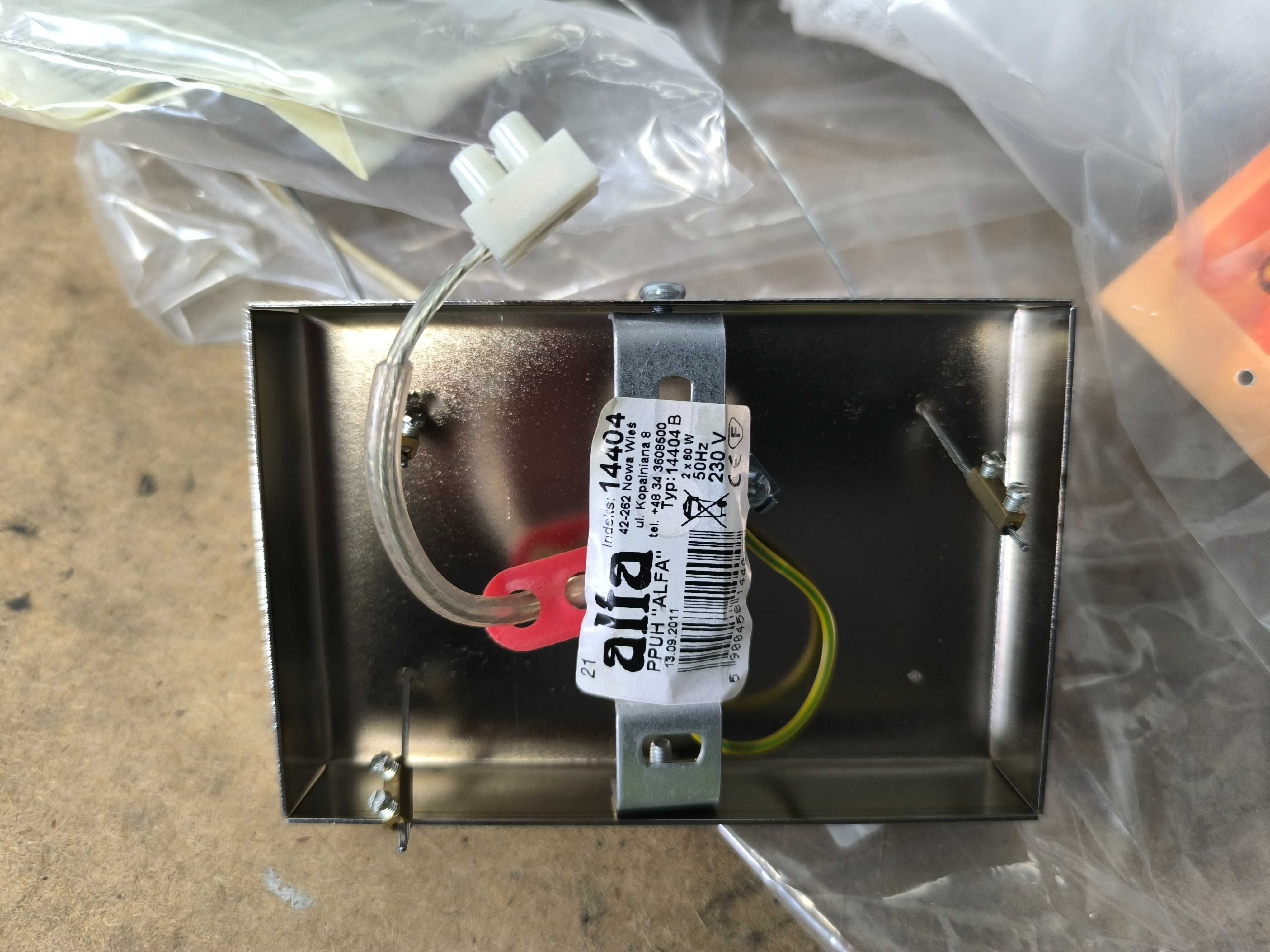 Lampa wisząca ALFA 14404 DROS ze szklanym kloszem 2xe27 4szt.