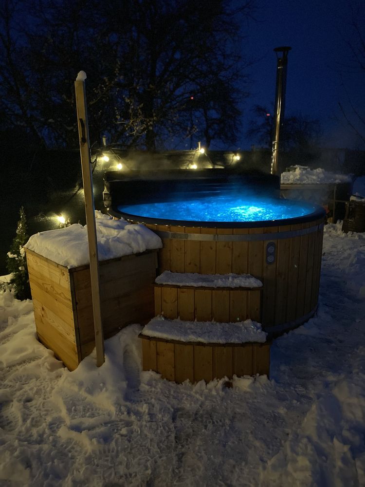 Domek całoroczny, letniskowy „STODOŁA 2” z balia, jacuzzi