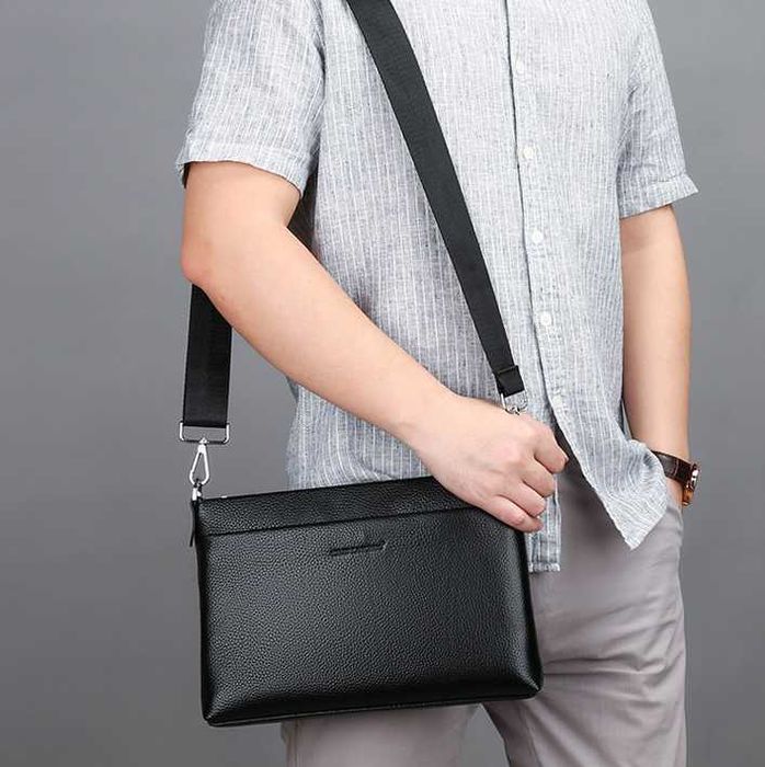 Мужская сумка клатч натуральная кожа чоловіча барсетка шкіра