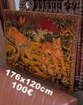 Quadro tapeçaria vintage antiguidade