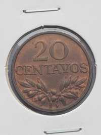 Moeda 20 Centavos Bronze República 1969 (MBC+/BELA)