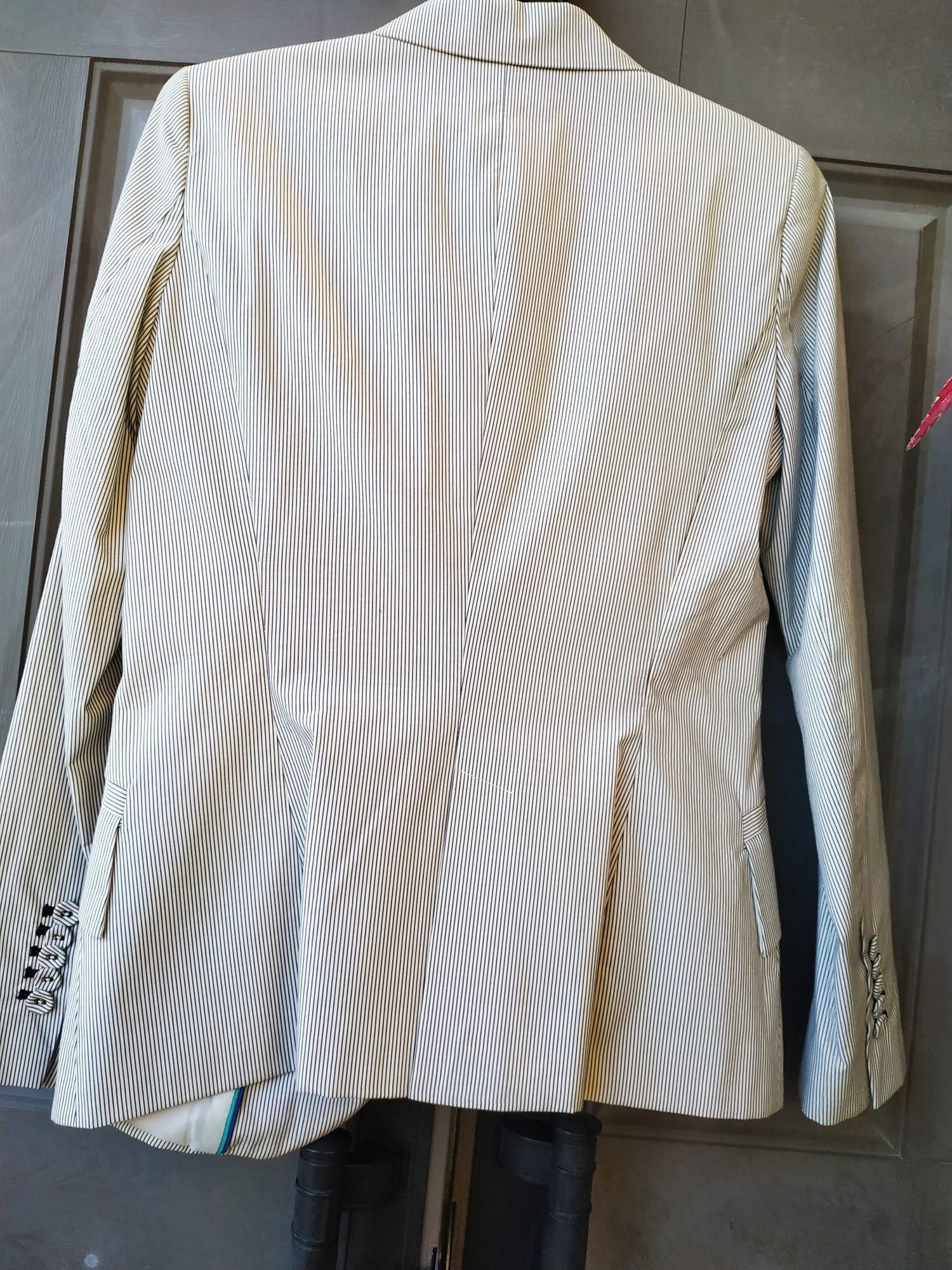 Zara Blazer Branco com riscas