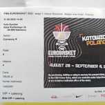Eurobasket 25r VIP+catering bilet Słowenia -Belgia oraz  Izrael- Franc